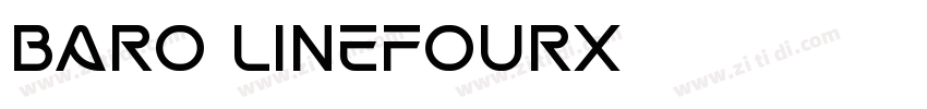Baro LineFourX字体转换